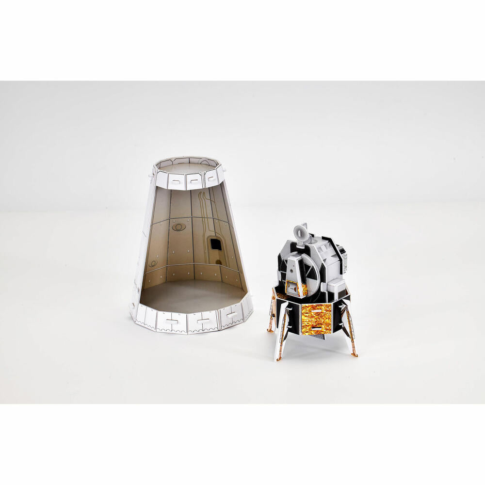 Revell 3D Puzzle Apollo 11 Saturn V, Raumfahrt-Rakete, 3D-Steckpuzzle, 136 Teile, 00250