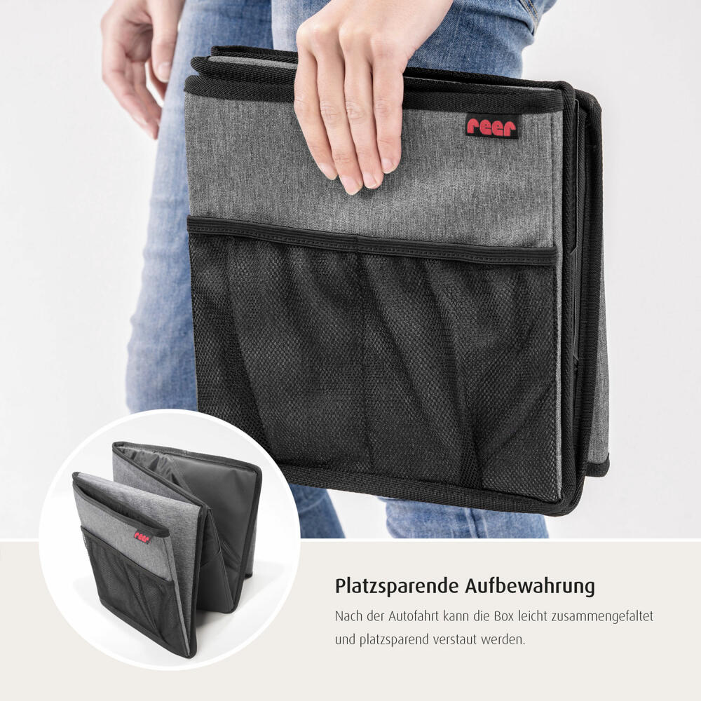 reer TravelKid Box Auto-Ordnungsbox, Rücksitz, Utensilientasche Auto, Organizer, 86081