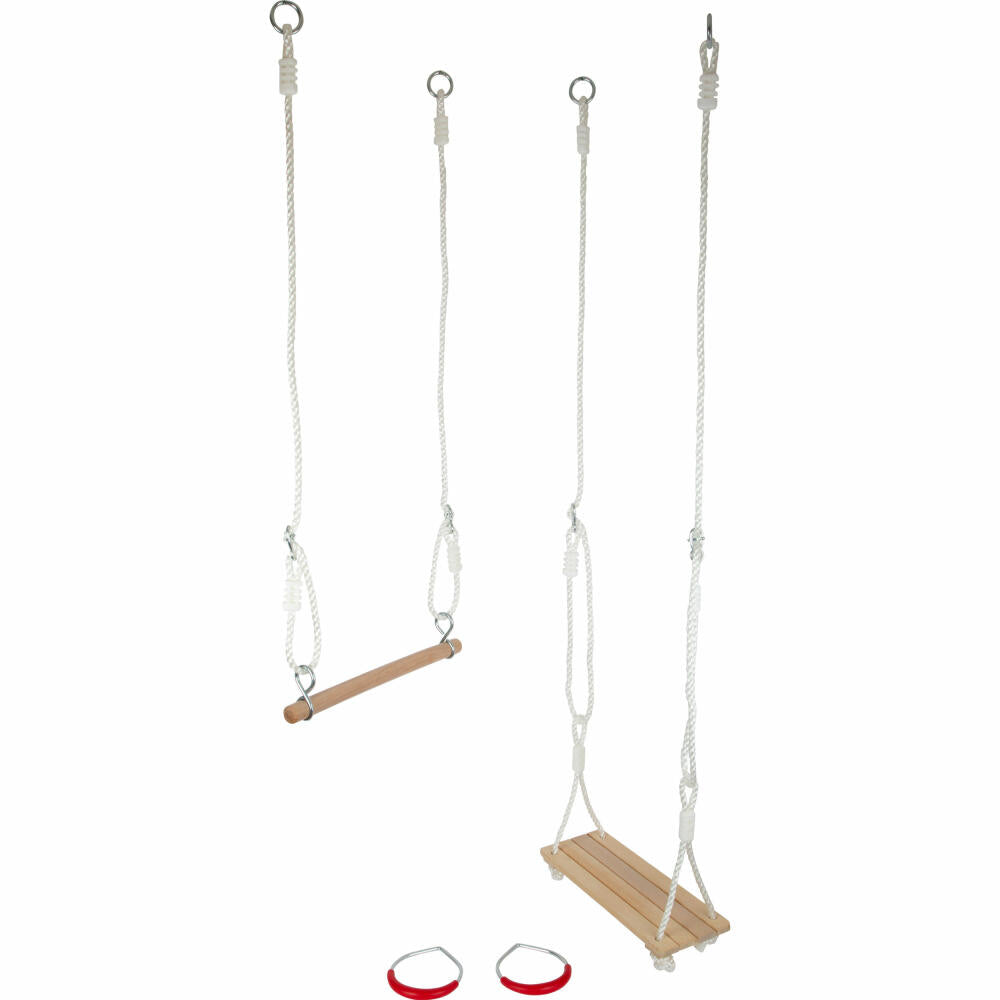 Legler small foot swing set 3 in 1, gymnastic rings, trapeze, board swing, children's swing, 11908