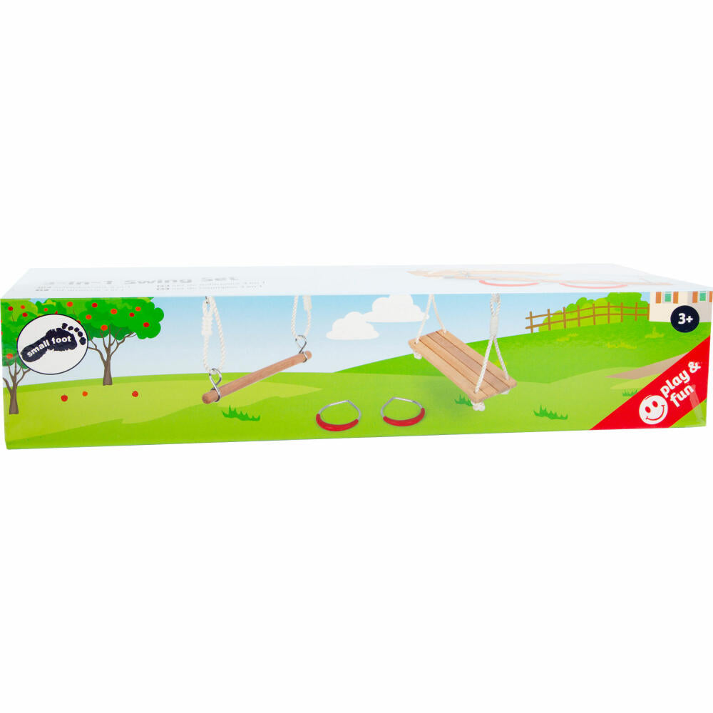 Legler small foot swing set 3 in 1, gymnastic rings, trapeze, board swing, children's swing, 11908