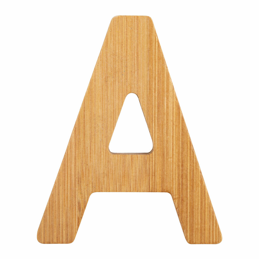 small foot design ABC letters bamboo A