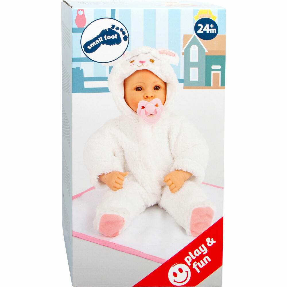 Legler small foot baby doll lamb, 3-piece, baby doll, play doll, 43 cm, 11498