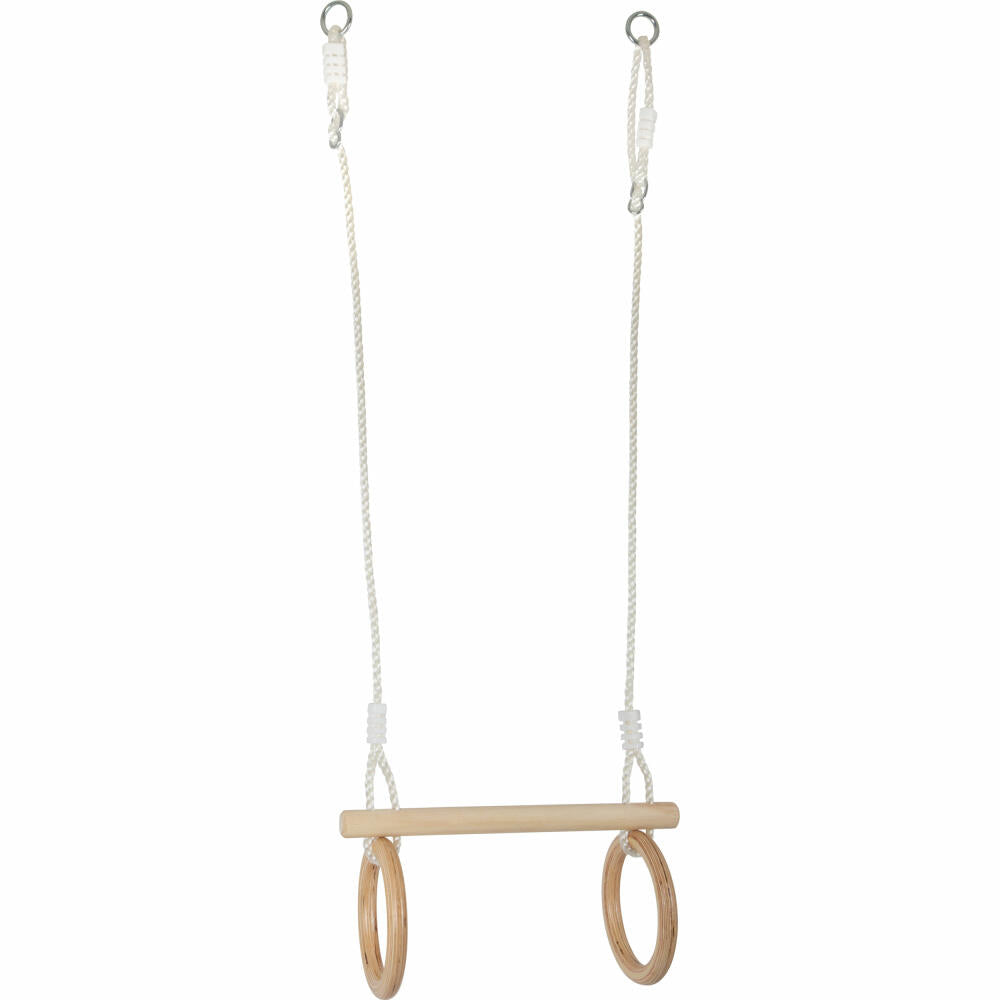 Legler Small Foot trapeze with wooden gymnastic rings, swing, from 3 years, 11909