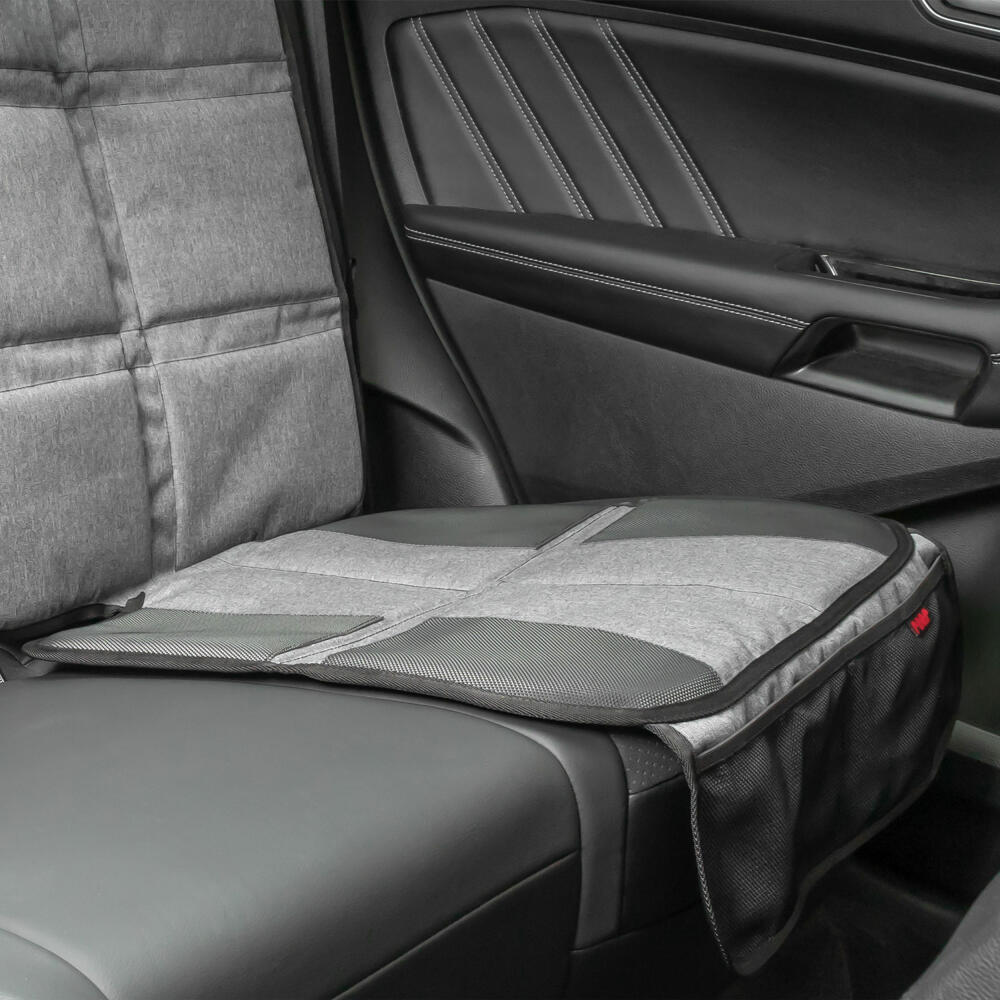 reer TravelKid MaxiProtect Autositz-Schutzunterlage, Unterlage für Kindersitz, Kindersitzunterlage, mit Taschen, 86071