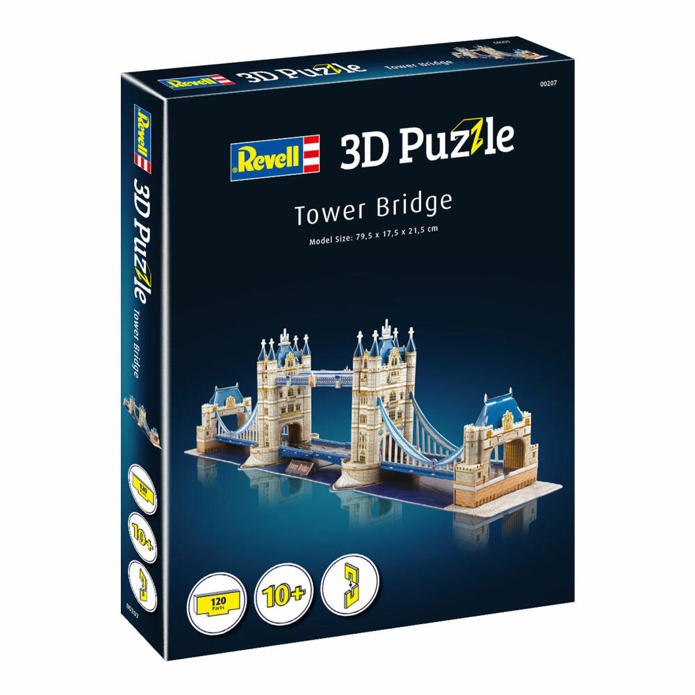 Revell 3D Puzzle Tower Bridge, Brücke, London, 120 Teile, ab 10 Jahren, 00207