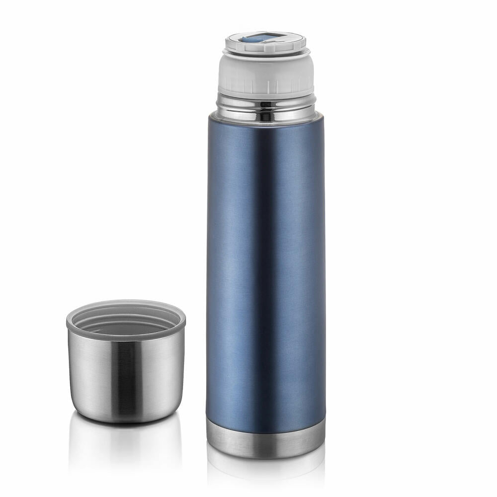 reer Colour stainless steel insulated bottle, insulated bottle, thermos flask, insulated bottle, grey, 500 ml, 90501