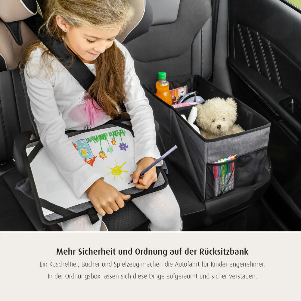 reer TravelKid Box Auto-Ordnungsbox, Rücksitz, Utensilientasche Auto, Organizer, 86081
