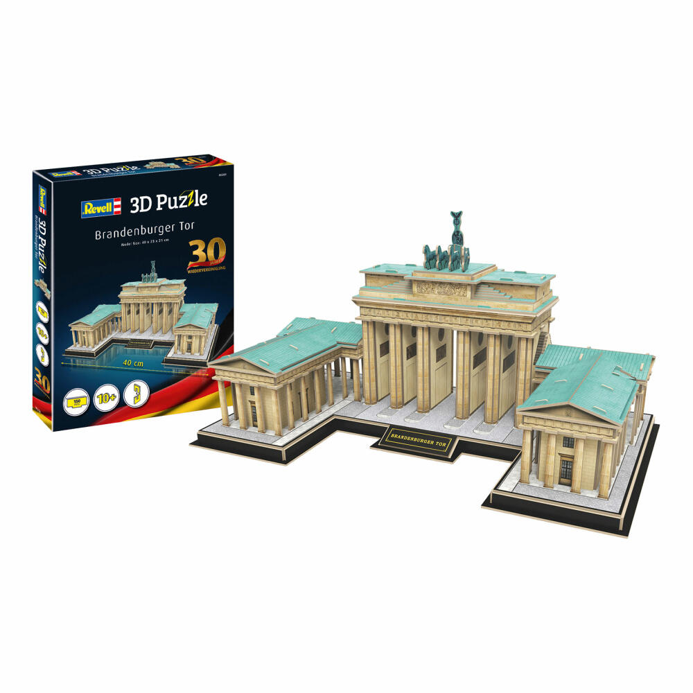 Revell 3D Puzzle Brandenburg Gate 30th Anniversary, 30 years of reunification, 150 pieces, from 10 years, 00209