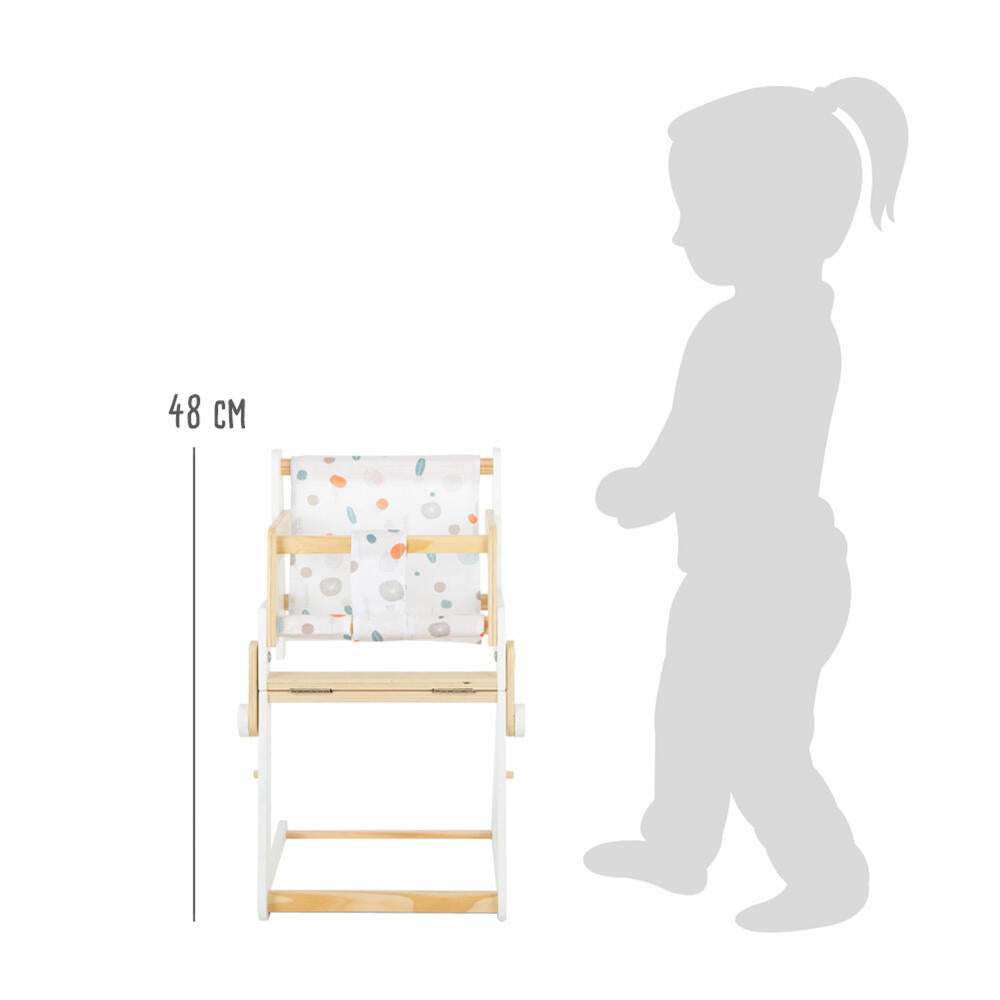 Legler small foot doll high chair Little Button, doll high chair, doll furniture, accessories, 11814
