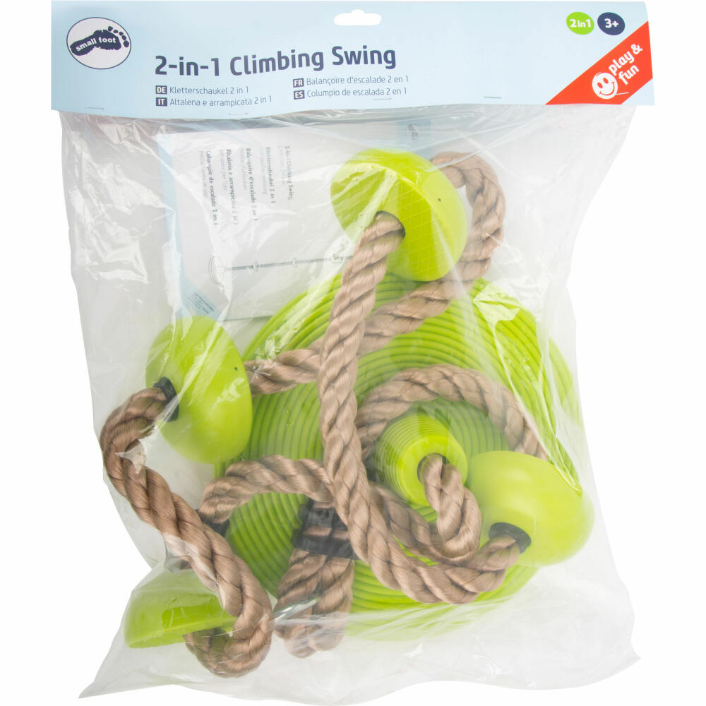 Legler small foot Kletterschaukel 2 in 1, Kletter Schaukel, Kletterseil, Klettern, Kinder, 11878