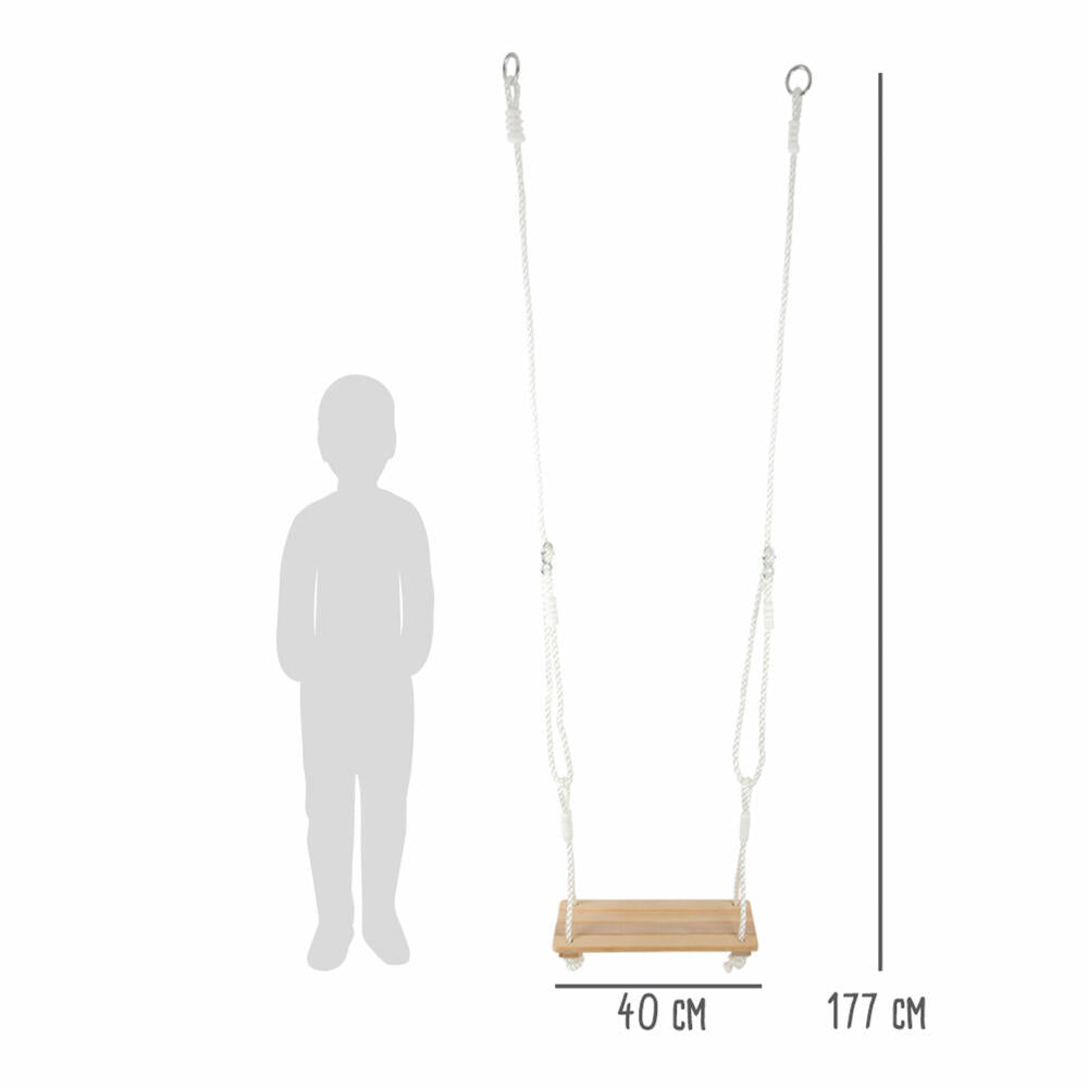 Legler small foot Schaukel-Set 3 in 1, Turnringe, Trapez, Brettschaukel, Kinder Schaukel, 11908