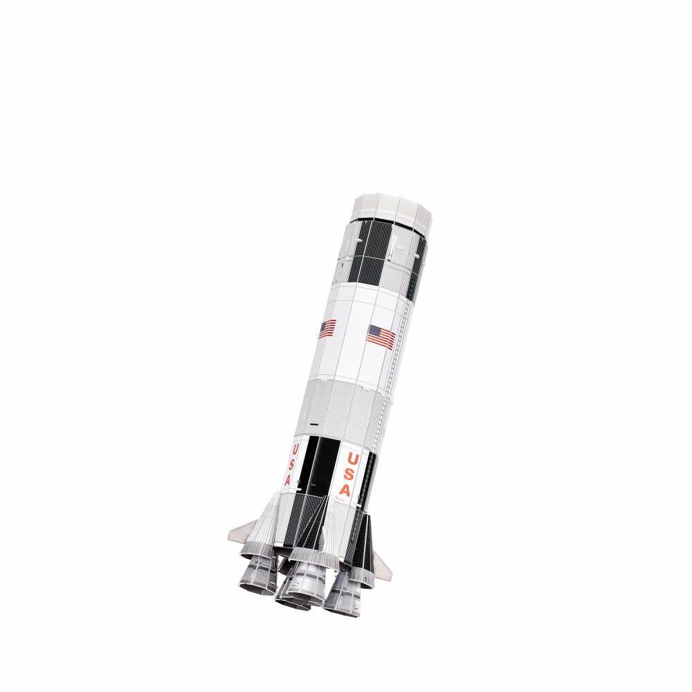 Revell 3D Puzzle Apollo 11 Saturn V, Raumfahrt-Rakete, 3D-Steckpuzzle, 136 Teile, 00250