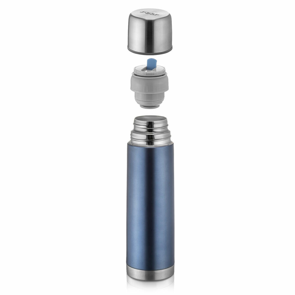 reer Colour stainless steel insulated bottle, insulated bottle, thermos flask, insulated bottle, grey, 500 ml, 90501