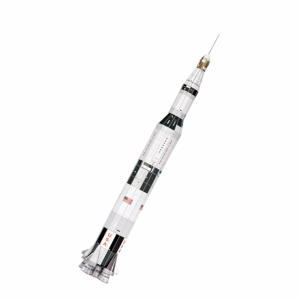 Revell 3D Puzzle Apollo 11 Saturn V, Raumfahrt-Rakete, 3D-Steckpuzzle, 136 Teile, 00250