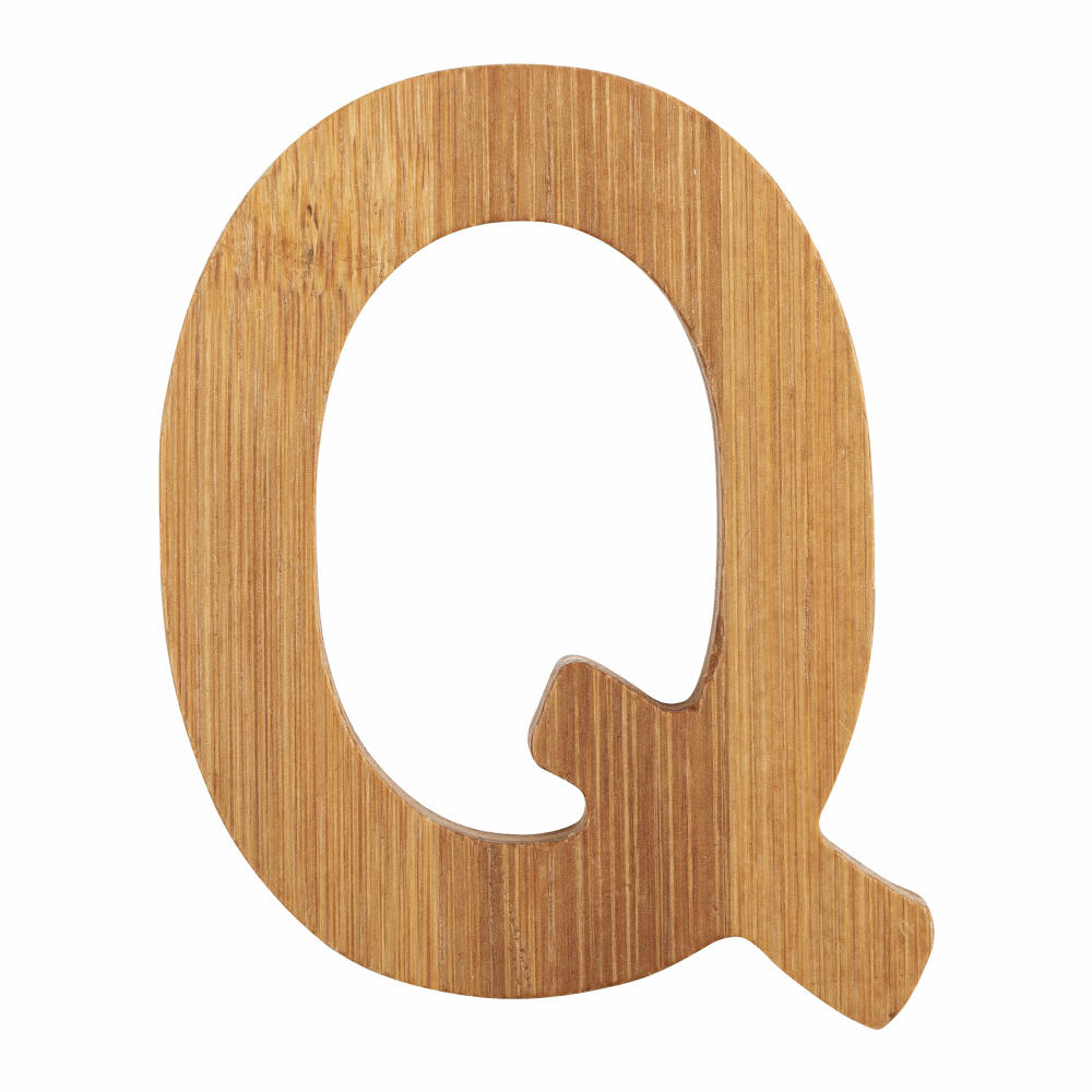 small foot design ABC letters bamboo Q