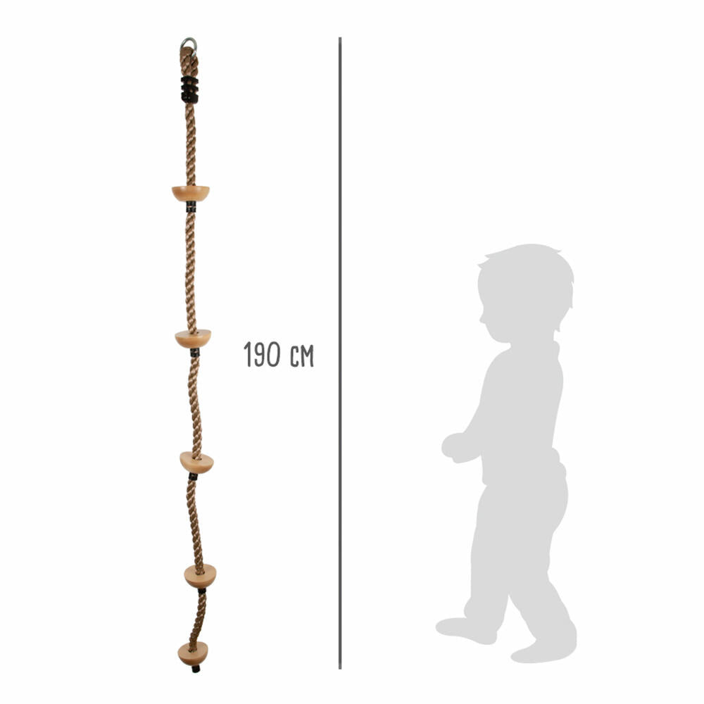 Legler small foot Kletterseil mit Fußtritten, Kletter Seil, Klettern, Garten, Kinder, 11877