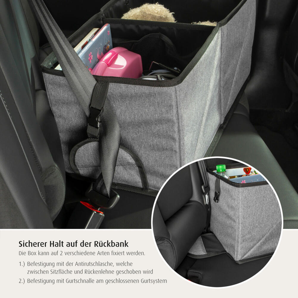 reer TravelKid Box Auto-Ordnungsbox, Rücksitz, Utensilientasche Auto, Organizer, 86081