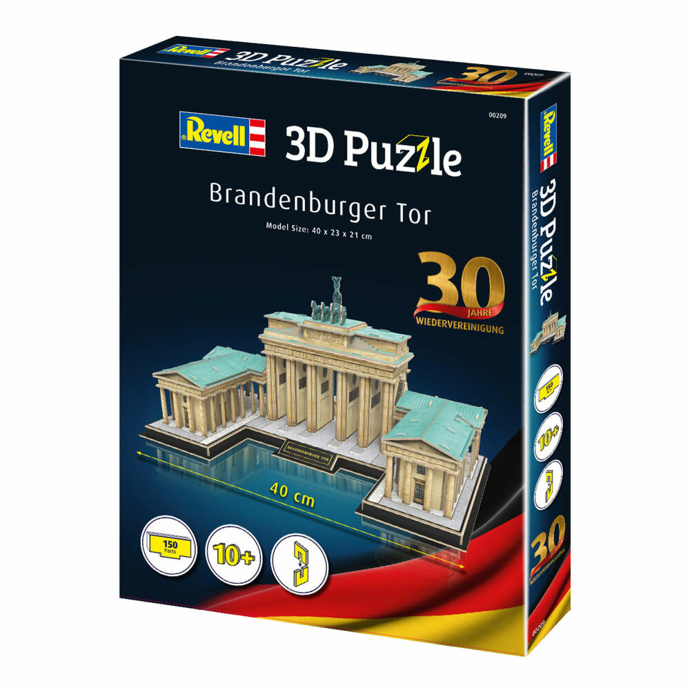 Revell 3D Puzzle Brandenburg Gate 30th Anniversary, 30 years of reunification, 150 pieces, from 10 years, 00209