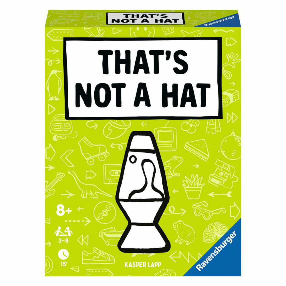Ravensburger Thats not a hat - Pop Culture, Partyspiel, Kartenspiel, Gesellschaftsspiel, ab 8 Jahren, 22589
