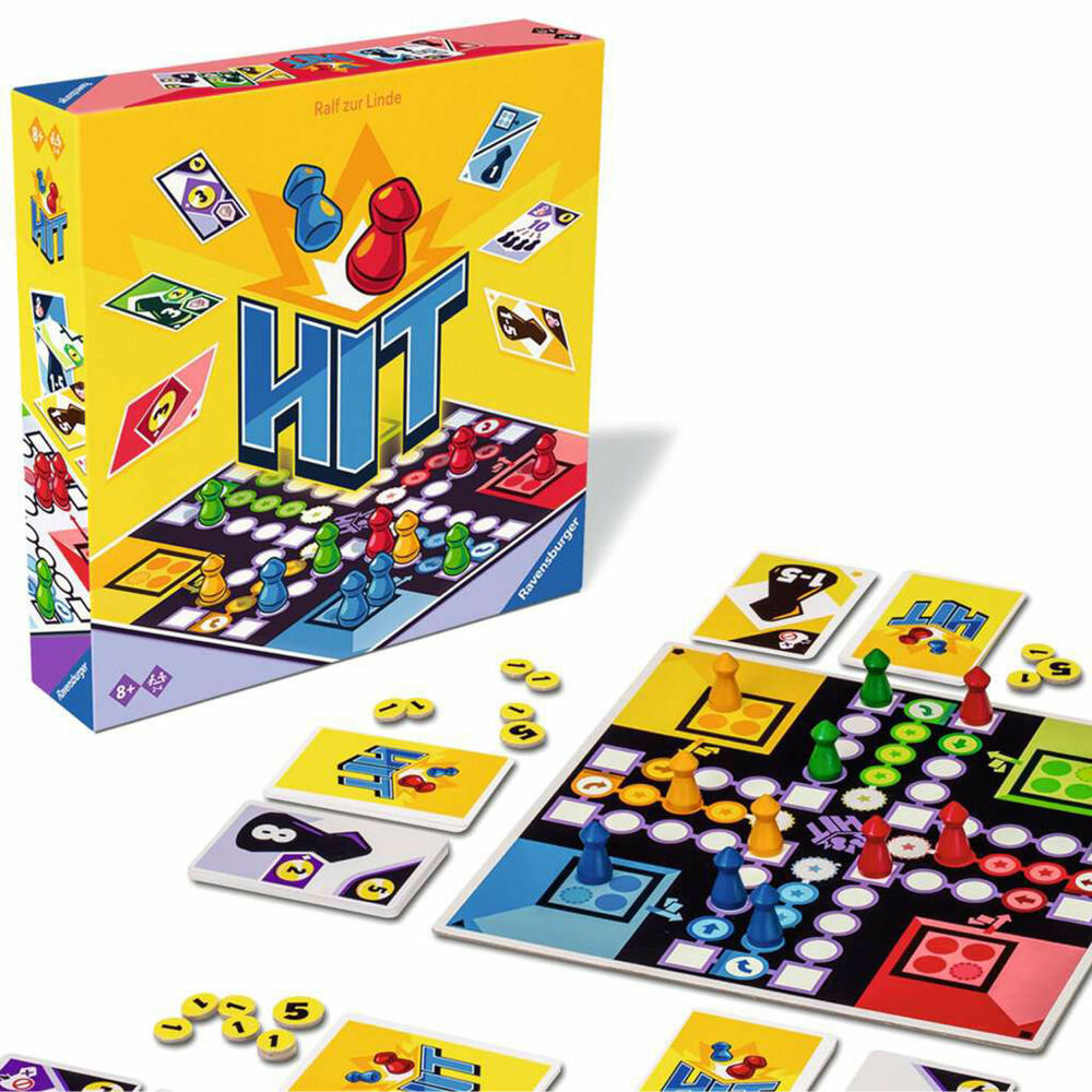 Ravensburger HIT, Laufspiel, Deckbauspiel, Familienspiel, Gesellschaftsspiel, 22456