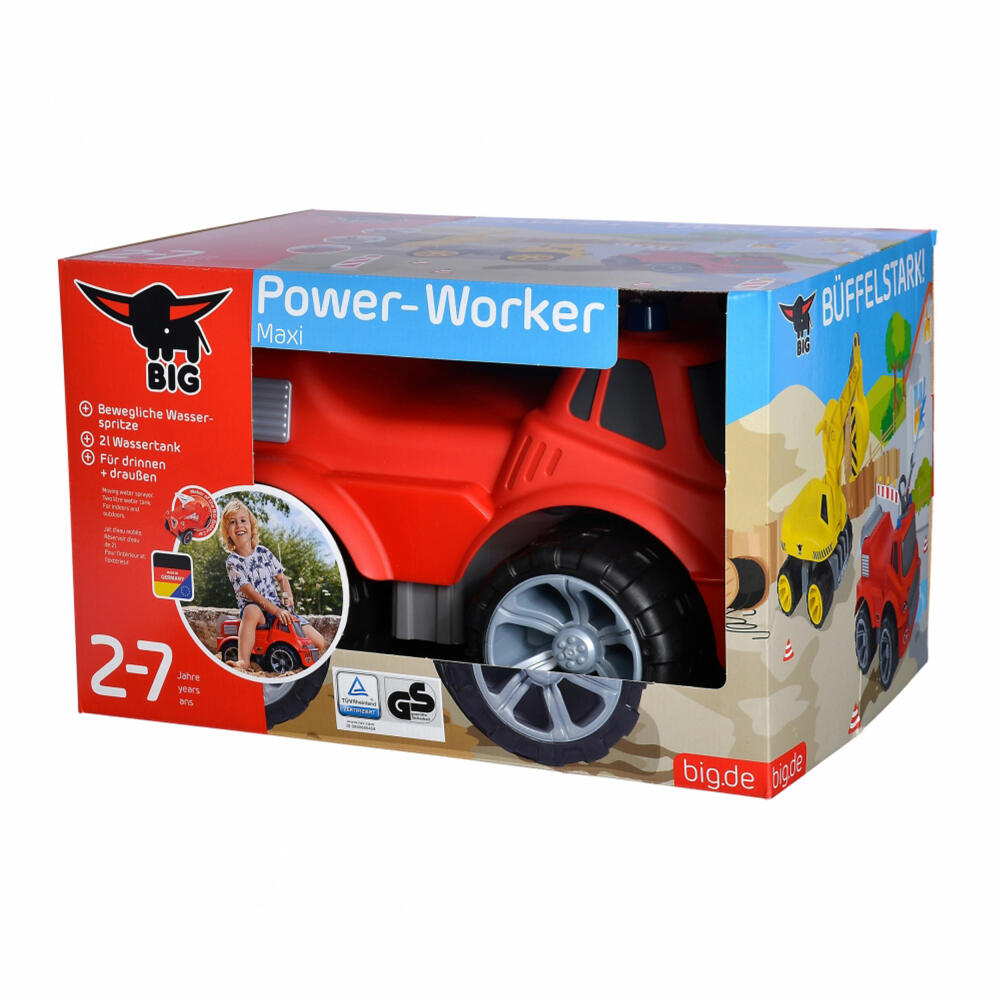 BIG Power Worker Maxi Feuerwehr, Rutschfahrzeug, Kinder Fahrzeug, Spielzeug, 800055815