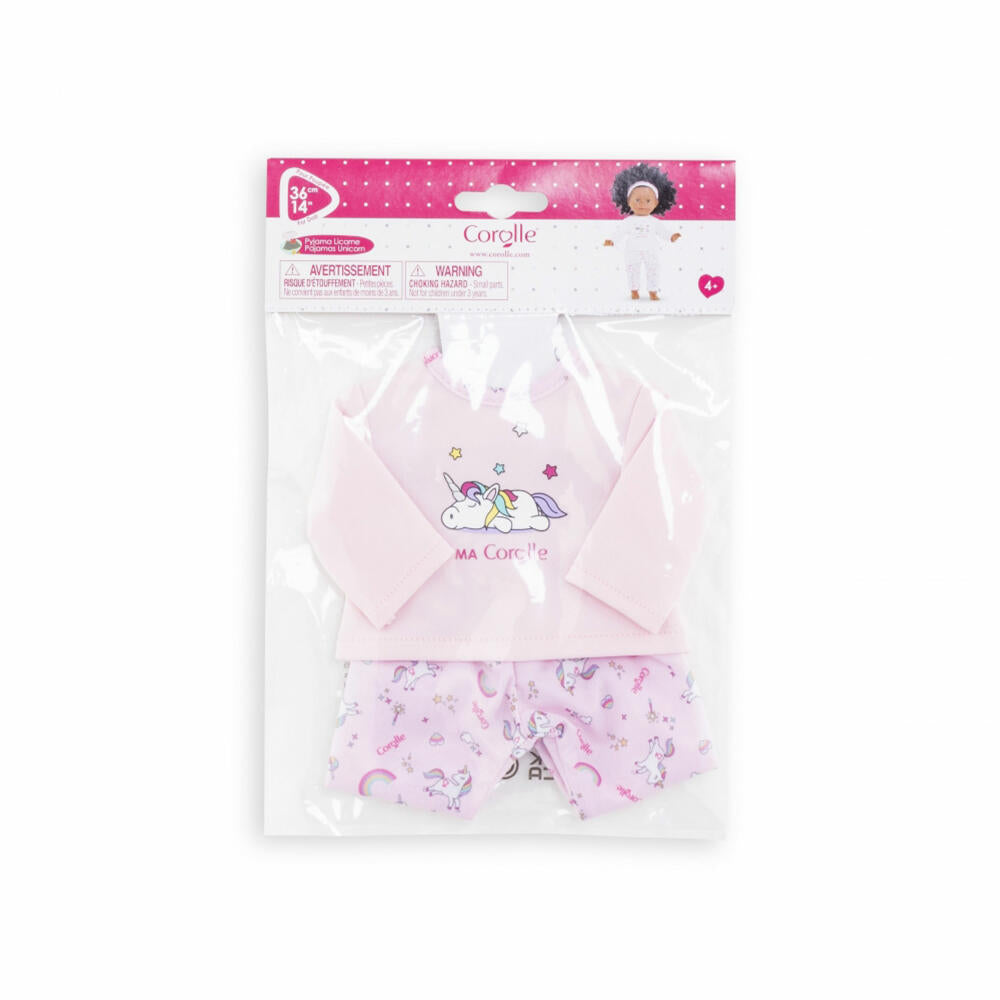 Corolle MC Unicorn Pajamas, Doll Clothes, Doll, Clothes, Pajamas, 9000212520