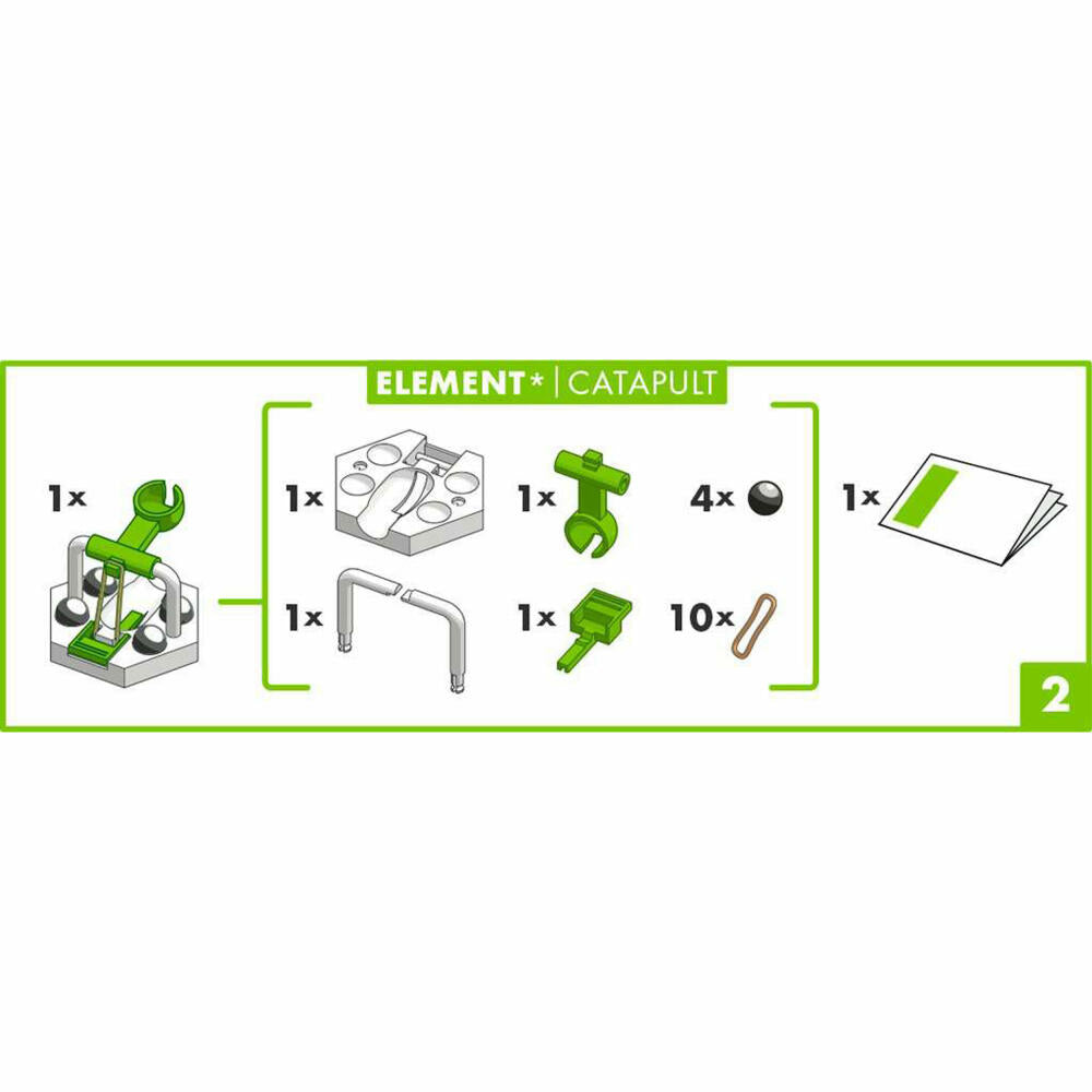 Ravensburger GraviTrax Element Catapult, Erweiterung, Katapult, Interaktives Kugelbahnsystem, Kugelbahn, Zubehör, 22411
