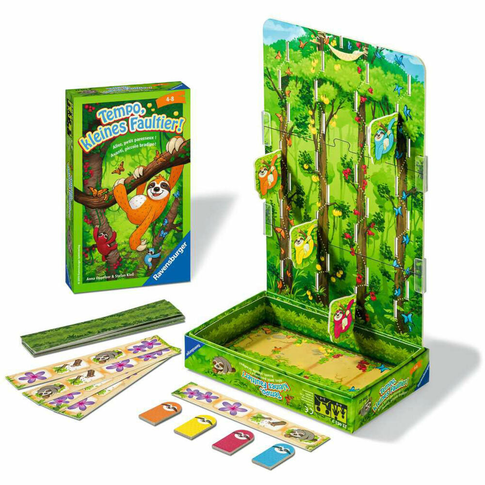 Ravensburger Reisespiel Tempo, kleines Faultier!, für Kinder ab 4 Jahren, 23463