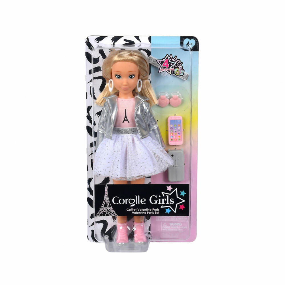 Corolle CG Valentine Paris Fashion, Dressing Doll, Fashion Doll, Doll, 28 cm, 9000600150