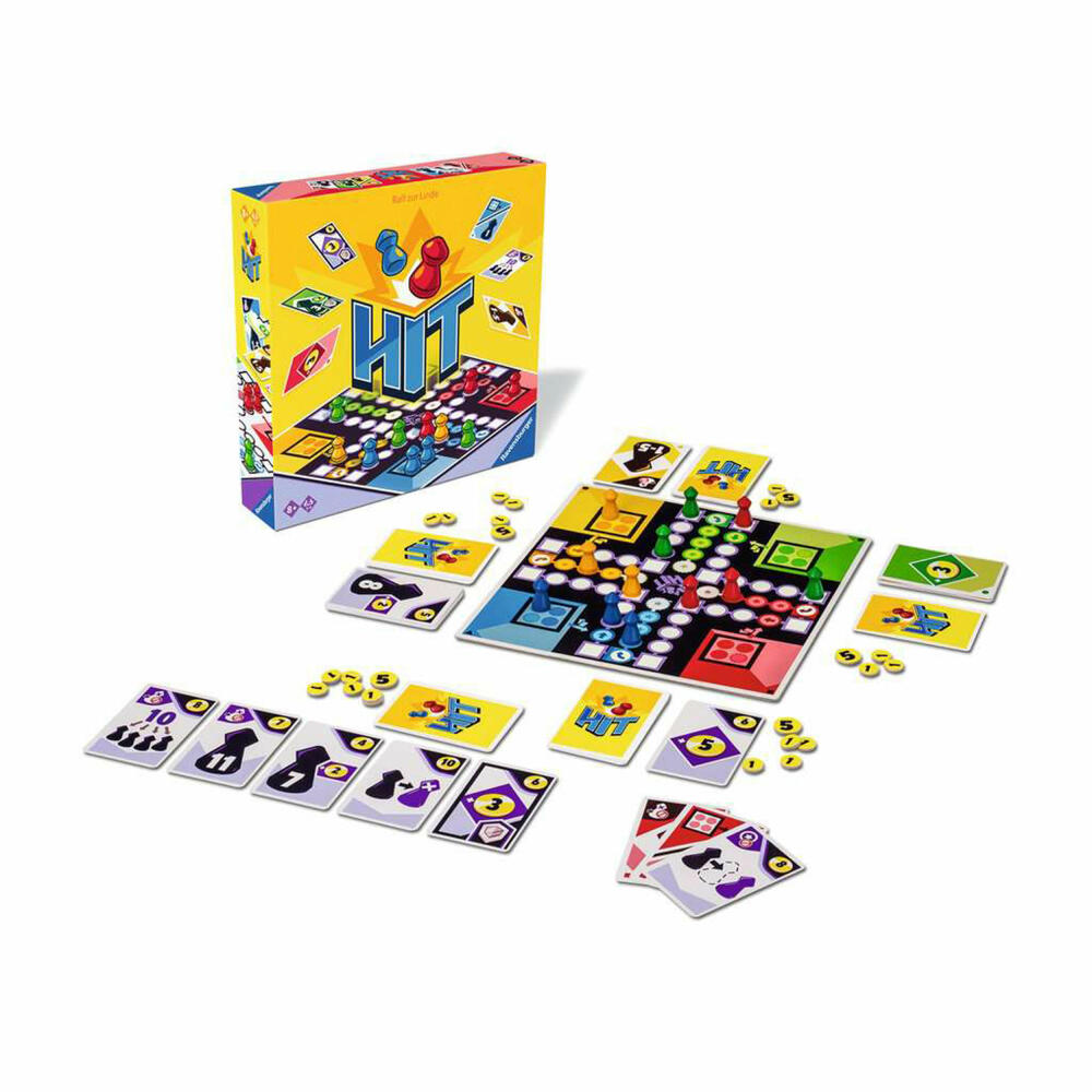 Ravensburger HIT, Laufspiel, Deckbauspiel, Familienspiel, Gesellschaftsspiel, 22456
