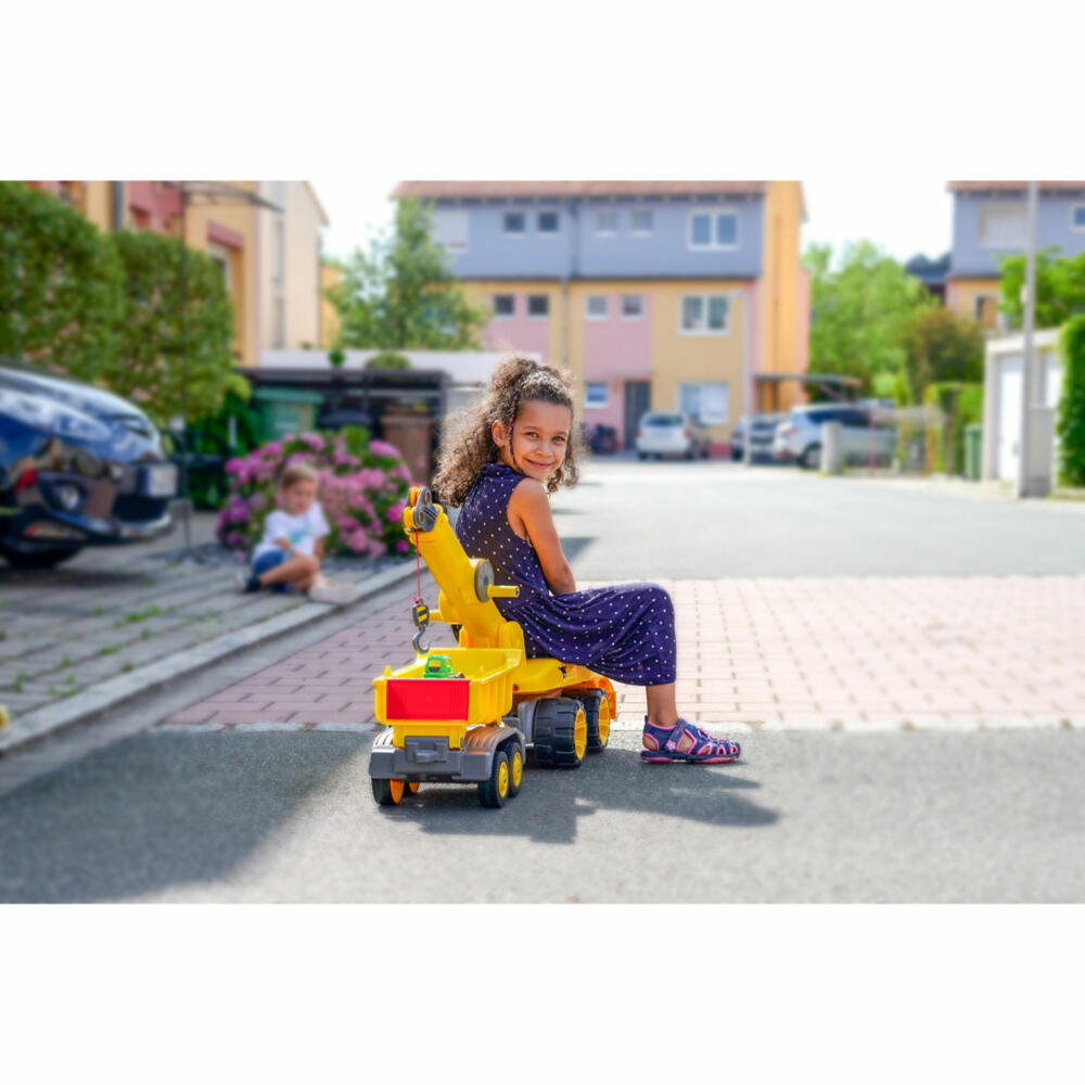 BIG Power Worker Maxi Trailer with Trailer Hitch, Accessories, Excavator, Tipper, Toy, 800054817