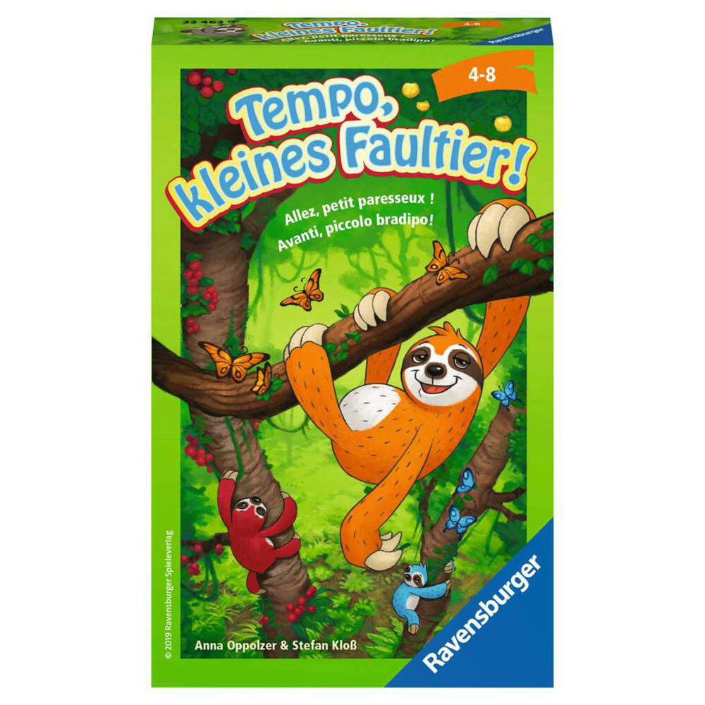 Ravensburger Reisespiel Tempo, kleines Faultier!, für Kinder ab 4 Jahren, 23463