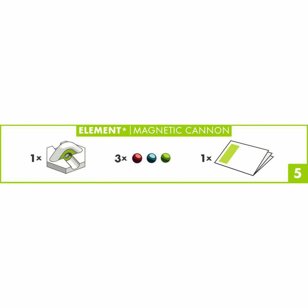 Ravensburger GraviTrax Element Magnetic cannon, Erweiterung, Interaktives Kugelbahnsystem, Kugelbahn, Zubehör, 22413