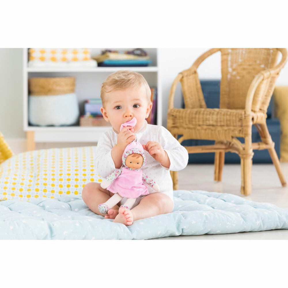 Corolle MDC Miss Pink Blumengarten, Weichkörperpuppe, Spielpuppe, Puppe, 9000010110