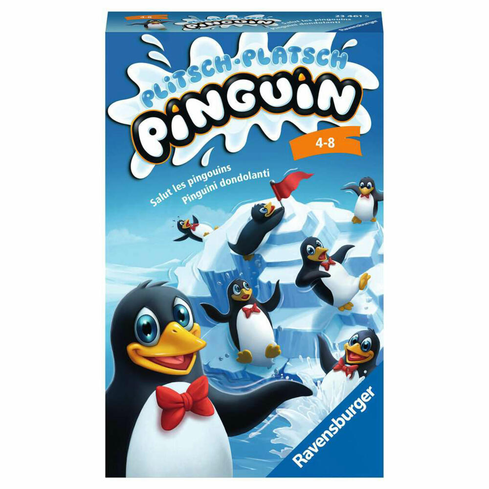 Ravensburger Reisespiel Plitsch-Platsch Pinguin, für Kinder ab 4 Jahren, 23461