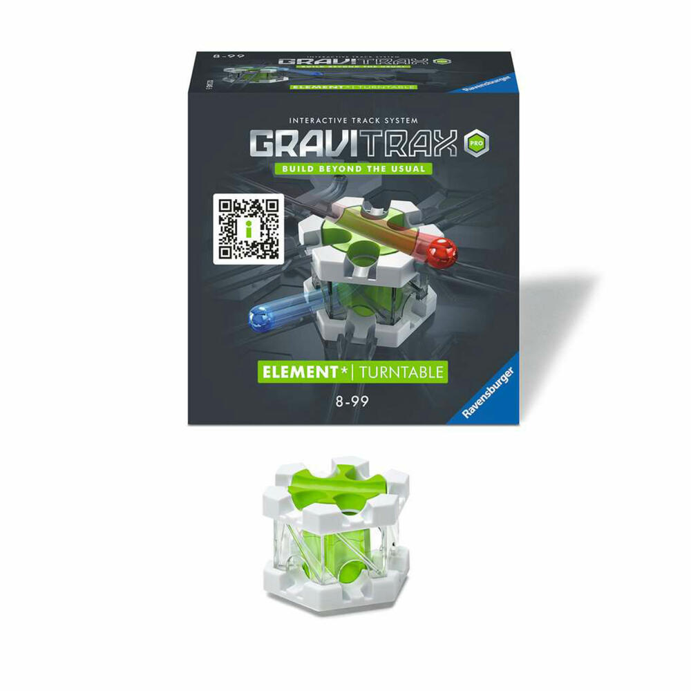 Ravensburger GraviTrax PRO Element Turntable, Erweiterung, Interaktives Kugelbahnsystem, Kugelbahn, Zubehör, 22433