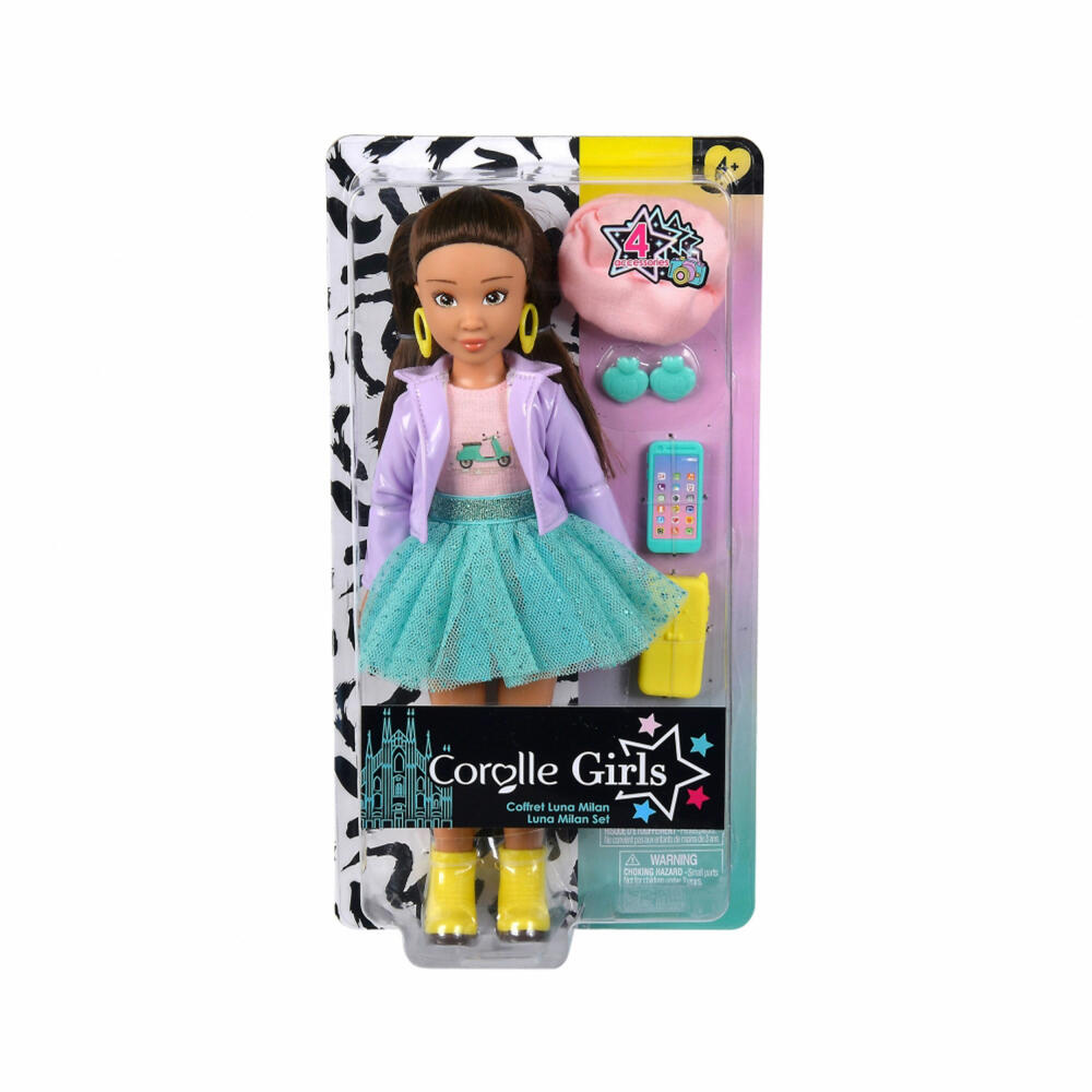 Corolle CG Luna Milan Fashion, Dressing Doll, Fashion Doll, Doll, 28 cm, 9000600170