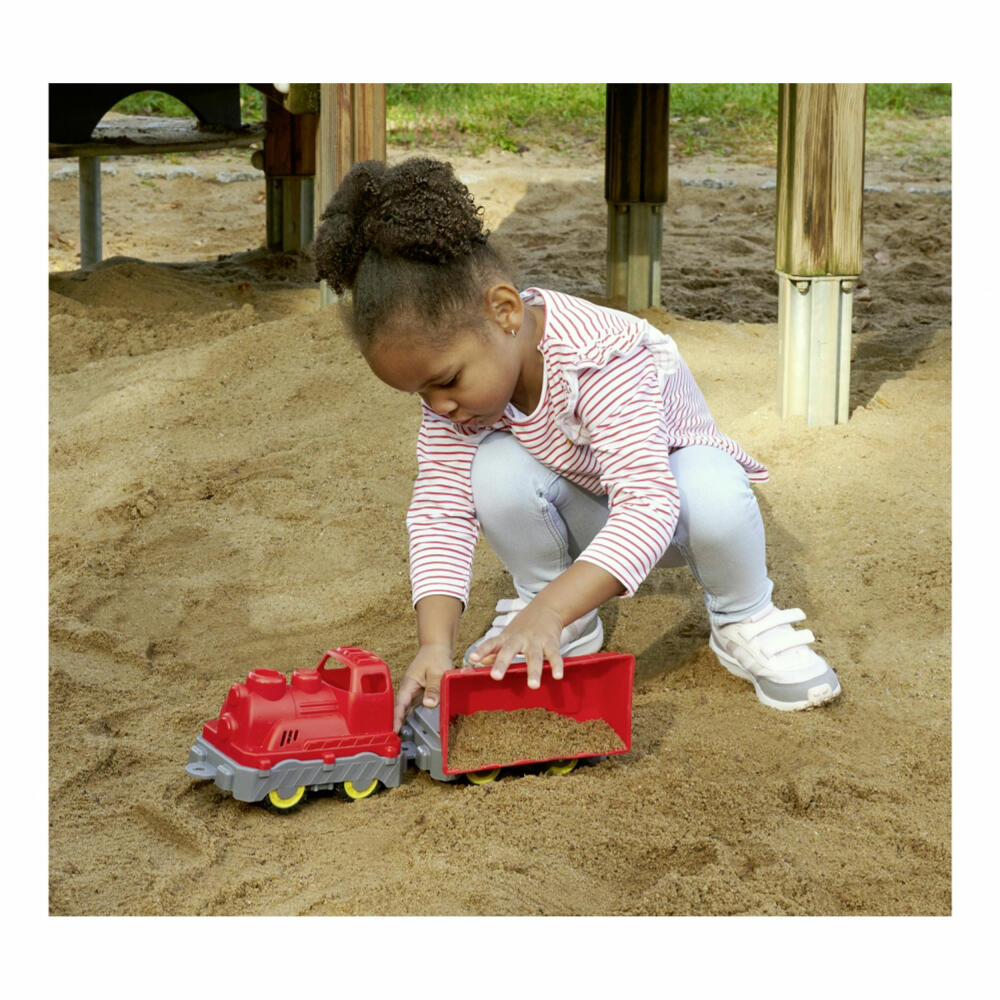 BIG Power Worker Mini Zug mit Wagon, Sandspielzeug, Kinderspielzeug, Kinder, Spielzeug, 800055784