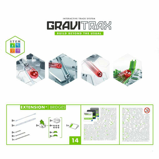 Ravensburger GraviTrax Extension Bridges, Erweiterung, Interaktives Kugelbahnsystem, Kugelbahn, Zubehör, 22423