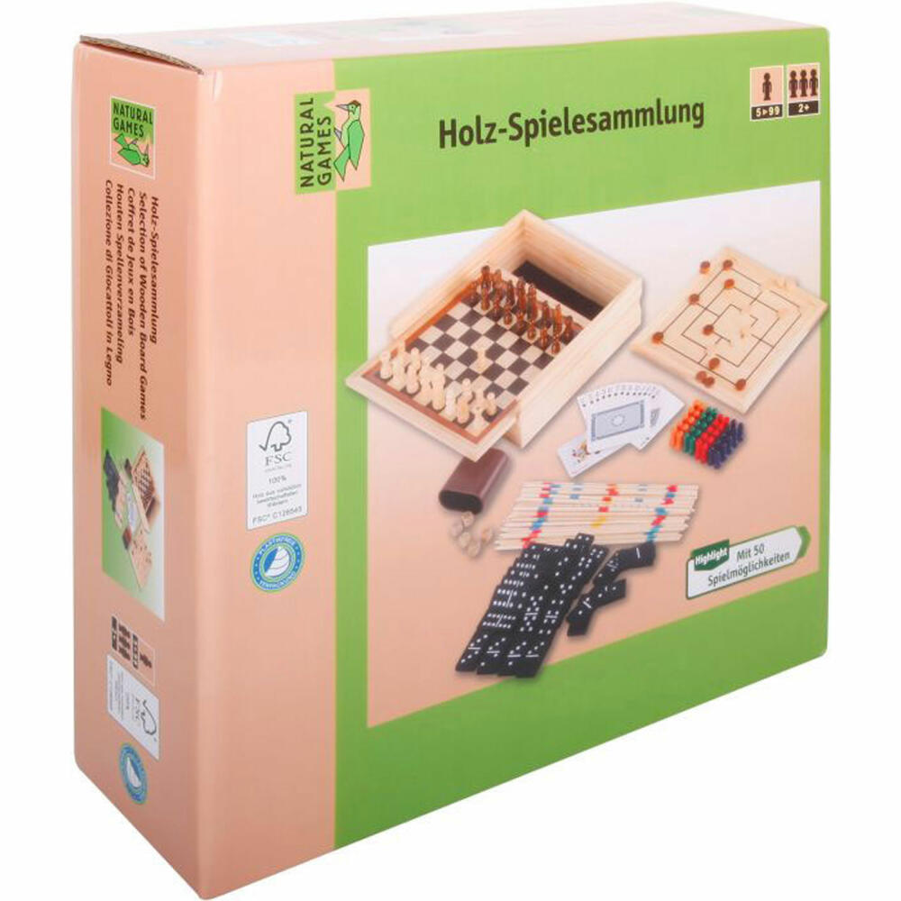 Natural Games Wooden Game Collection 50 in 1