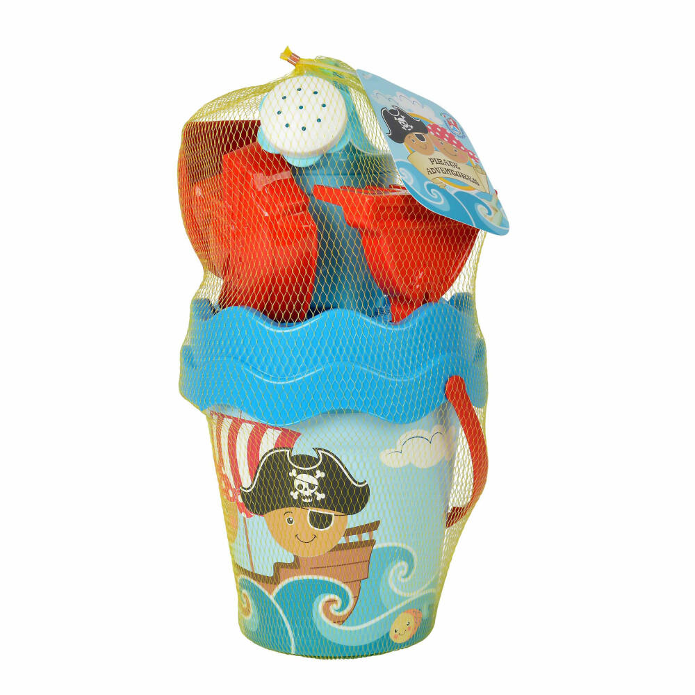 Simba Pirate Bucket Set, Sandpit Set, Bucket, Shovel, Sieve, Molds, Toy, 107114083