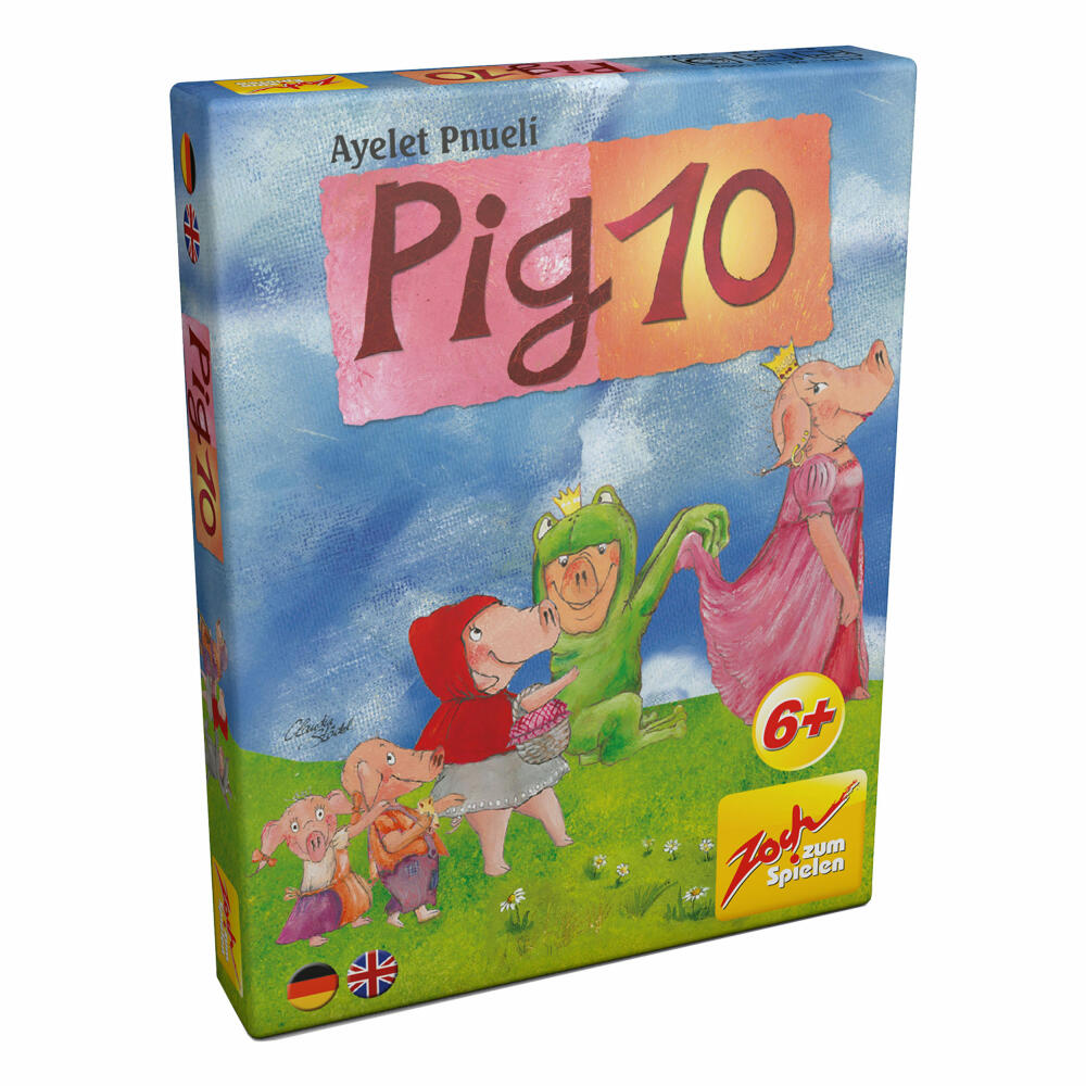 Zoch Pig 10, arithmetic game, puzzle game, card game, children's game, board game, 601105052