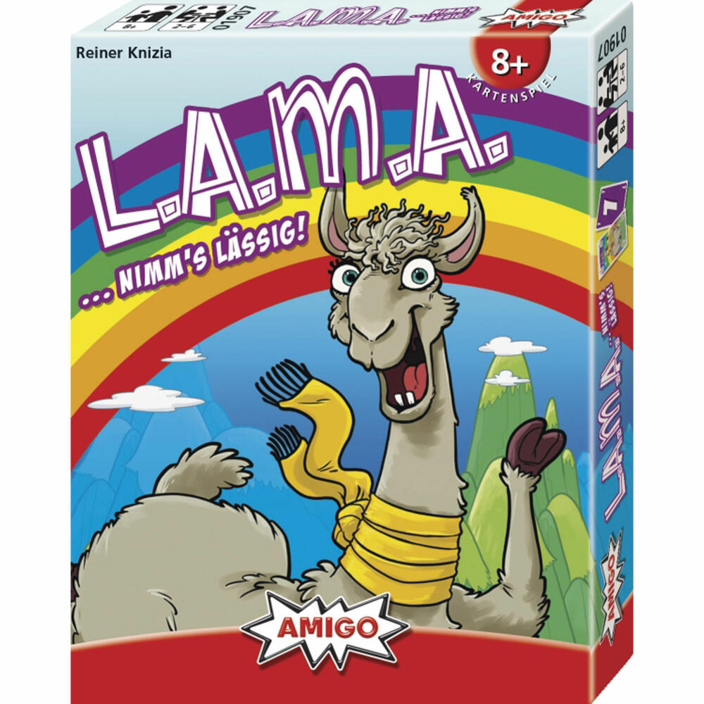 Amigo LAMA, card game, children's game, family game, board game, from 8 years, AM01907