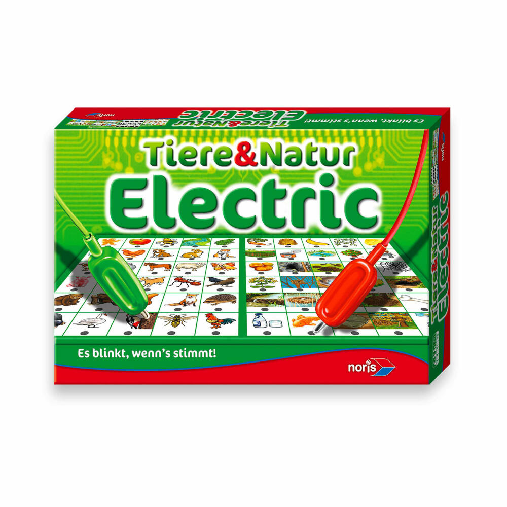 Noris Animals and Nature Electric, Electric Game Board, Board Game, Educational Game, Children, Game, 606013722