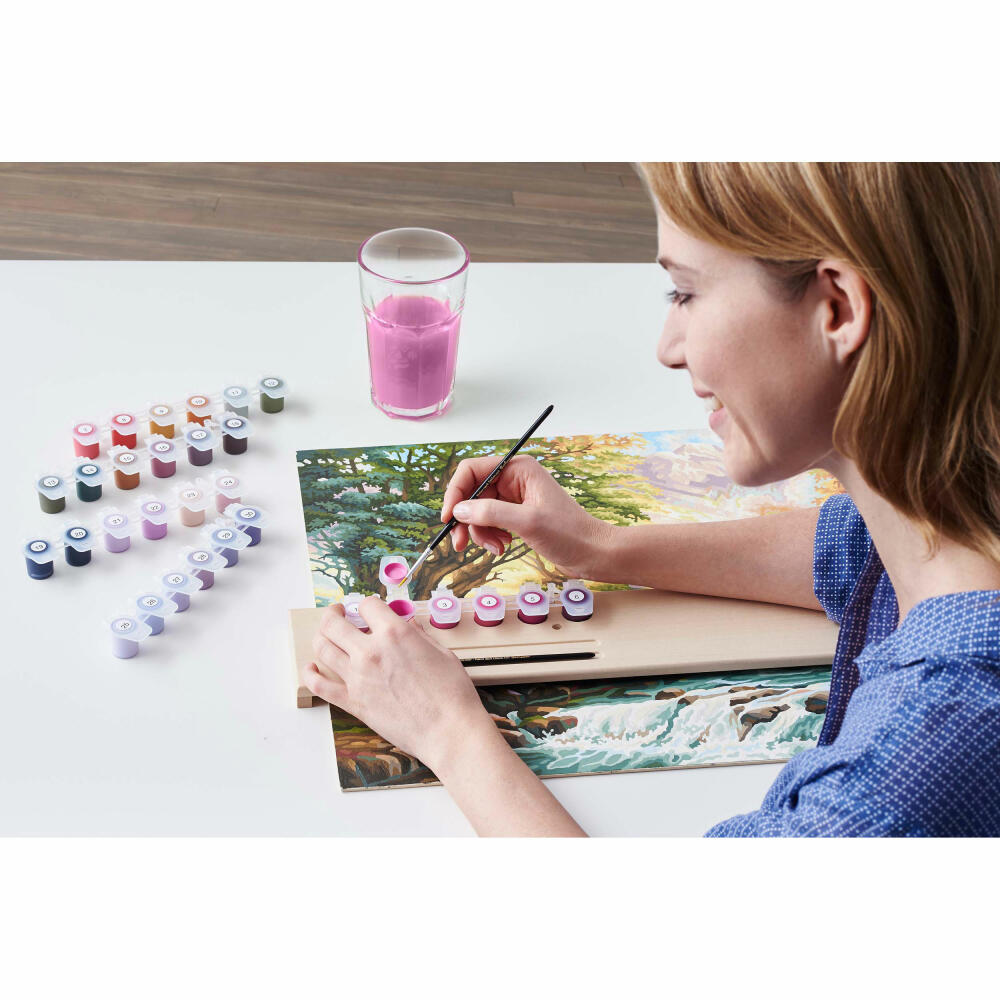 Schipper Paint by Numbers Paintmaster, painting tray, brush tray, painting aid, tray, lime wood, 54 cm, 605210763