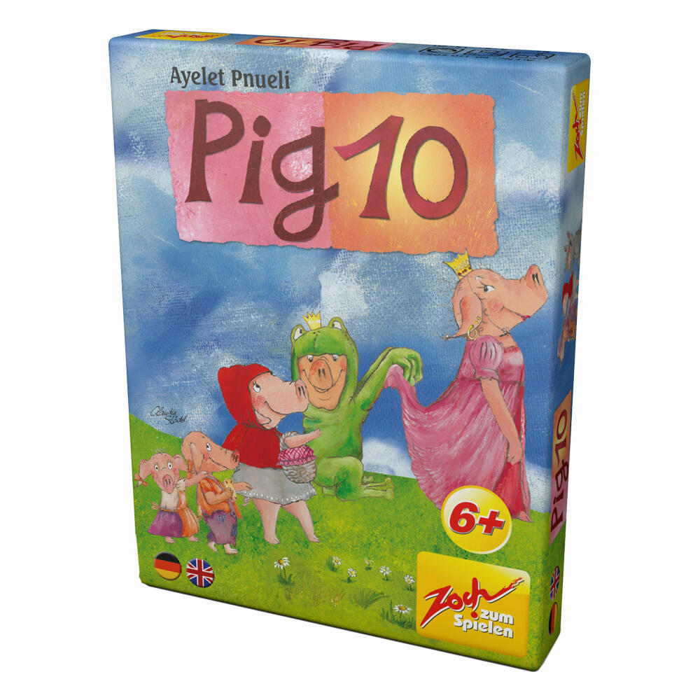 Zoch Pig 10, arithmetic game, puzzle game, card game, children's game, board game, 601105052