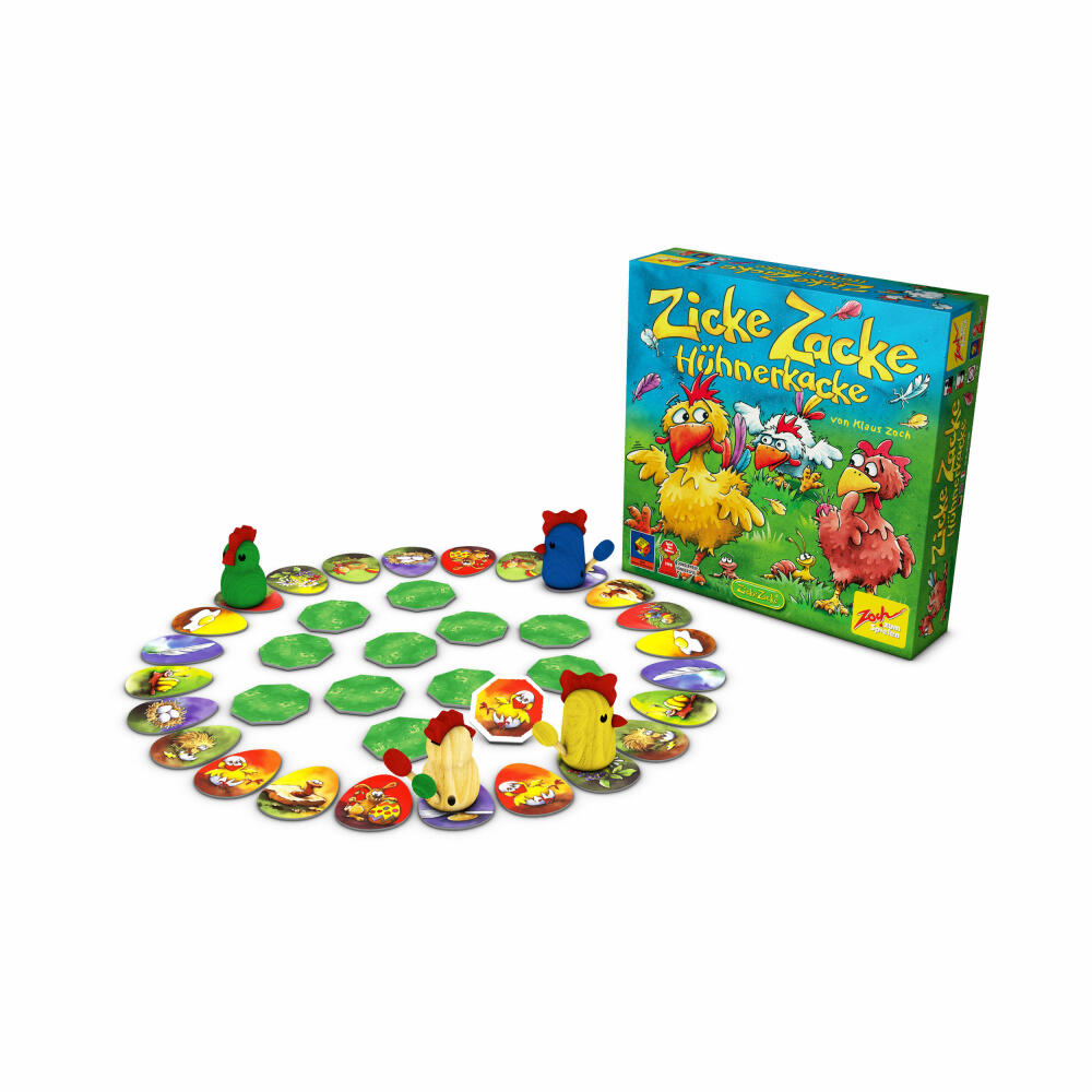 Zoch Zicke Zacke Hühnerkacke, Gedächtnisspiel, Merk Spiel, Brettspiel, Gesellschaftsspiel, Kunststoff, 601121800