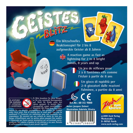 Zoch Geistesblitz, Reaktionsspiel, Kartenspiel, Gesellschaftsspiel, Holz, 601129800