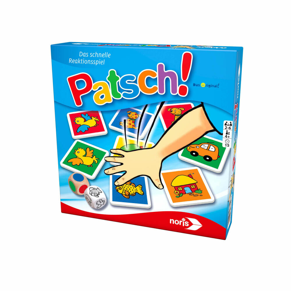 Noris Patsch, Kartenspiel, Reaktionsspiel, Würfelspiel, Gesellschaftsspiel, Kinder, Spiel, 606013612