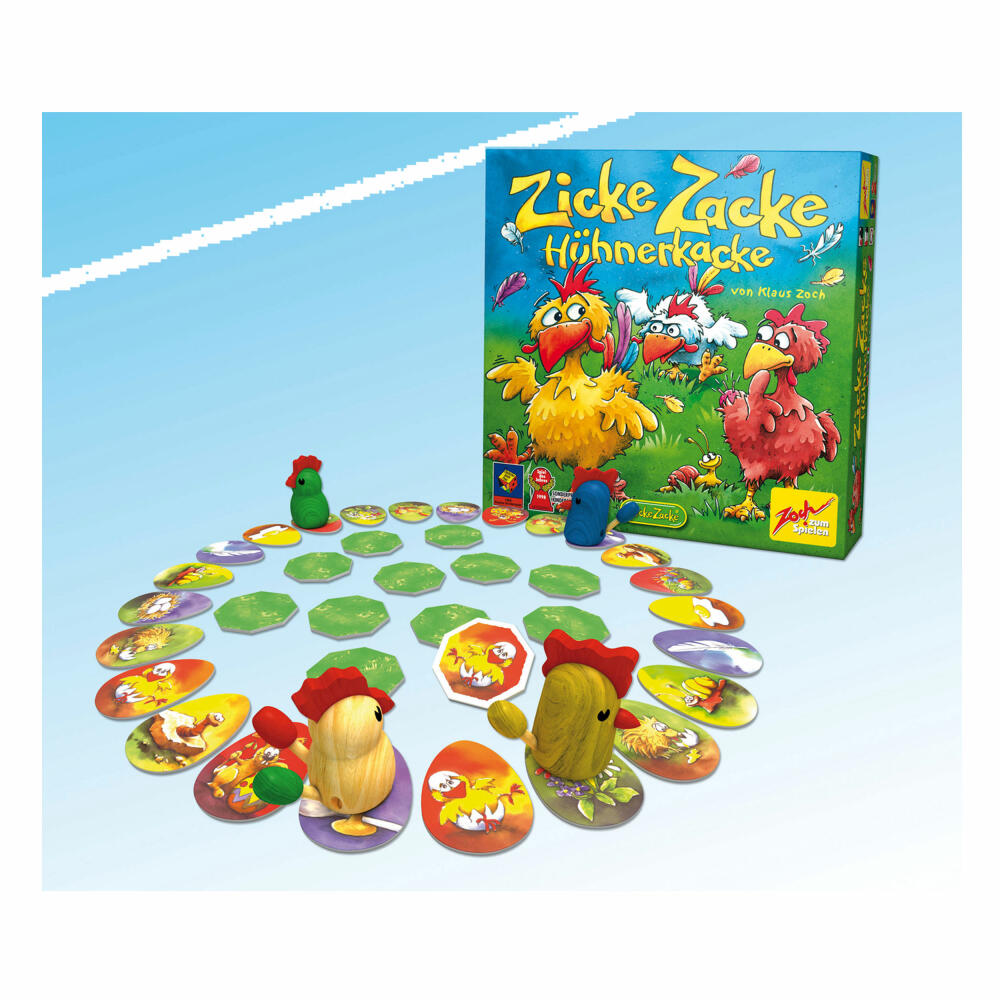 Zoch Zicke Zacke Hühnerkacke, Gedächtnisspiel, Merk Spiel, Brettspiel, Gesellschaftsspiel, Kunststoff, 601121800